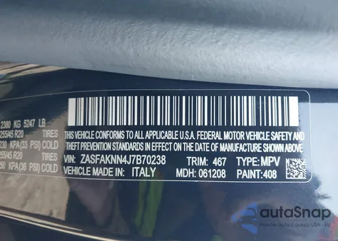 2018 Alfa Romeo Stelvio Ti Sport Awd from USA, damaged, VIN ZASFAKNN4J7B70238